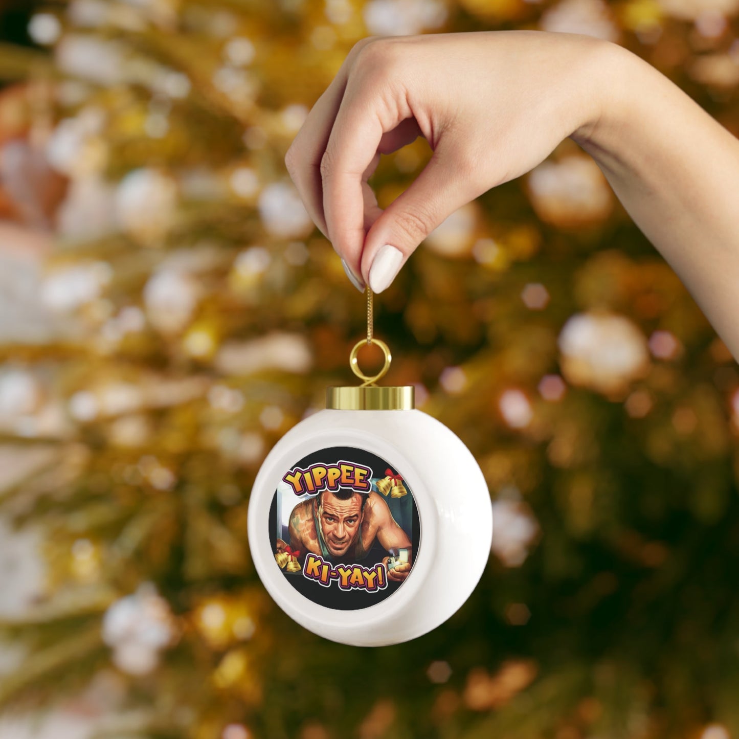 Yippee Ki-Yay Christmas Ornament - 4LibertyShop.com 4LibertyShop