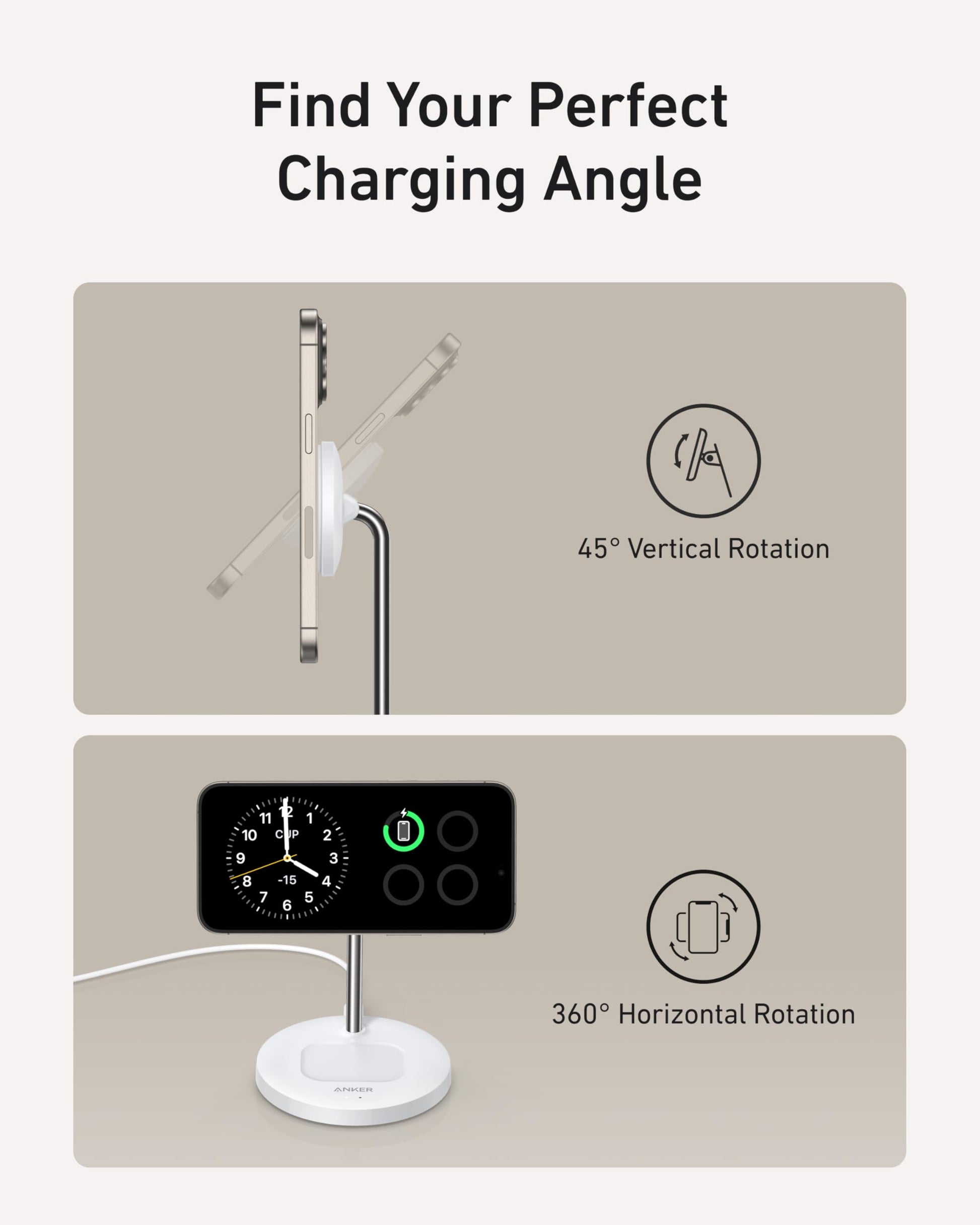 Anker MagGo Wireless Charger (2-in-1 Stand) BOA Anker