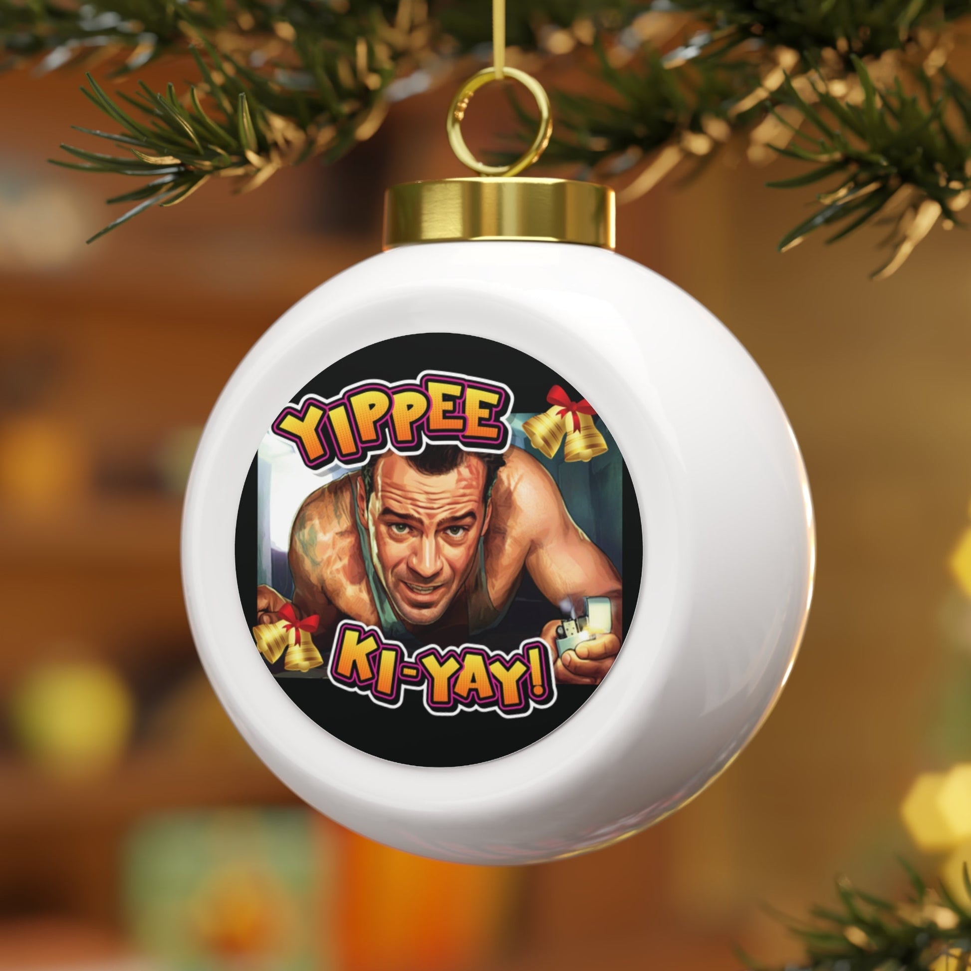 Yippee Ki-Yay Christmas Ornament - 4LibertyShop.com 4LibertyShop
