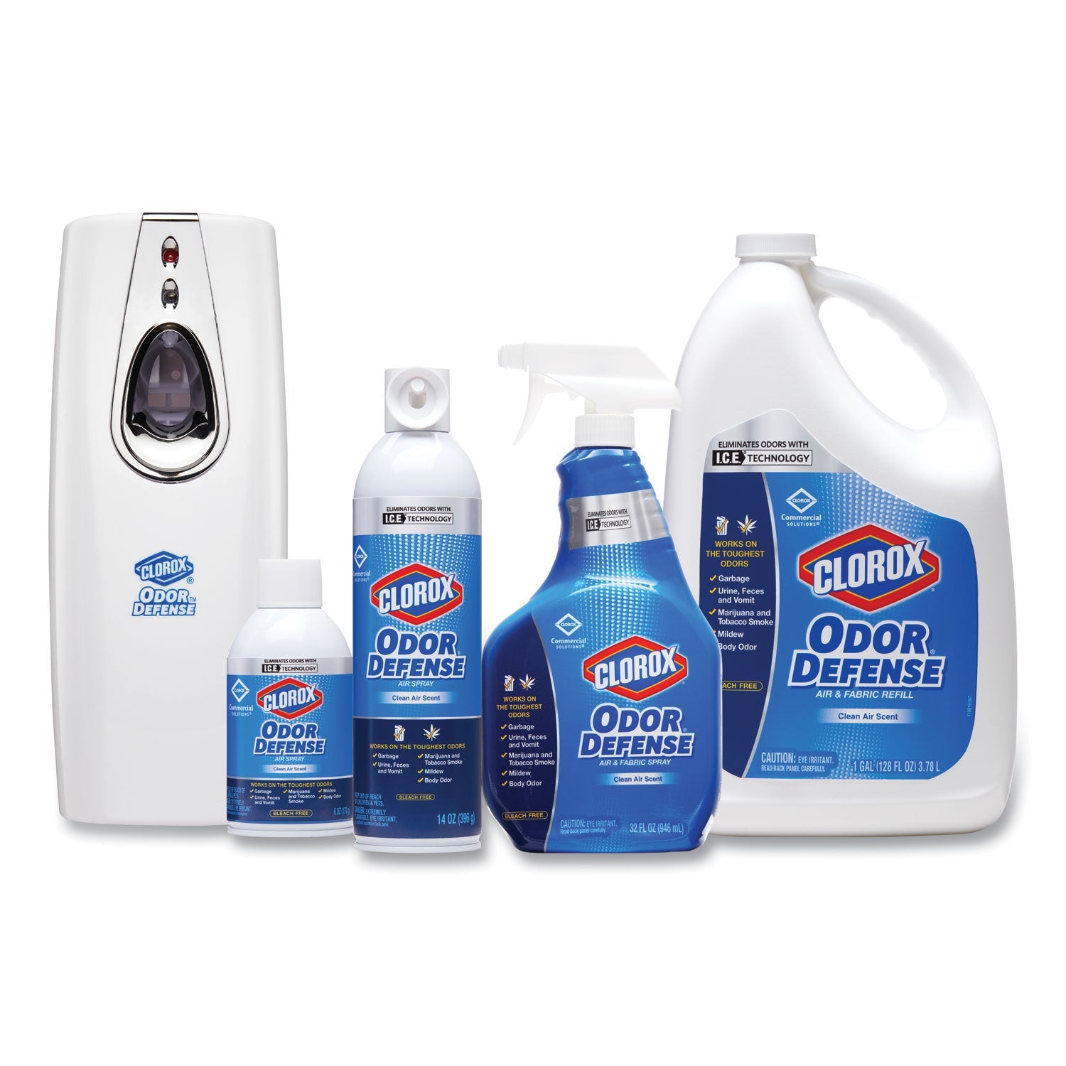 Clorox Commercial Solutions Odor Defense Wall Mount, 3.38 x 3.56 x 9, White, 10/Carton 2xSavings