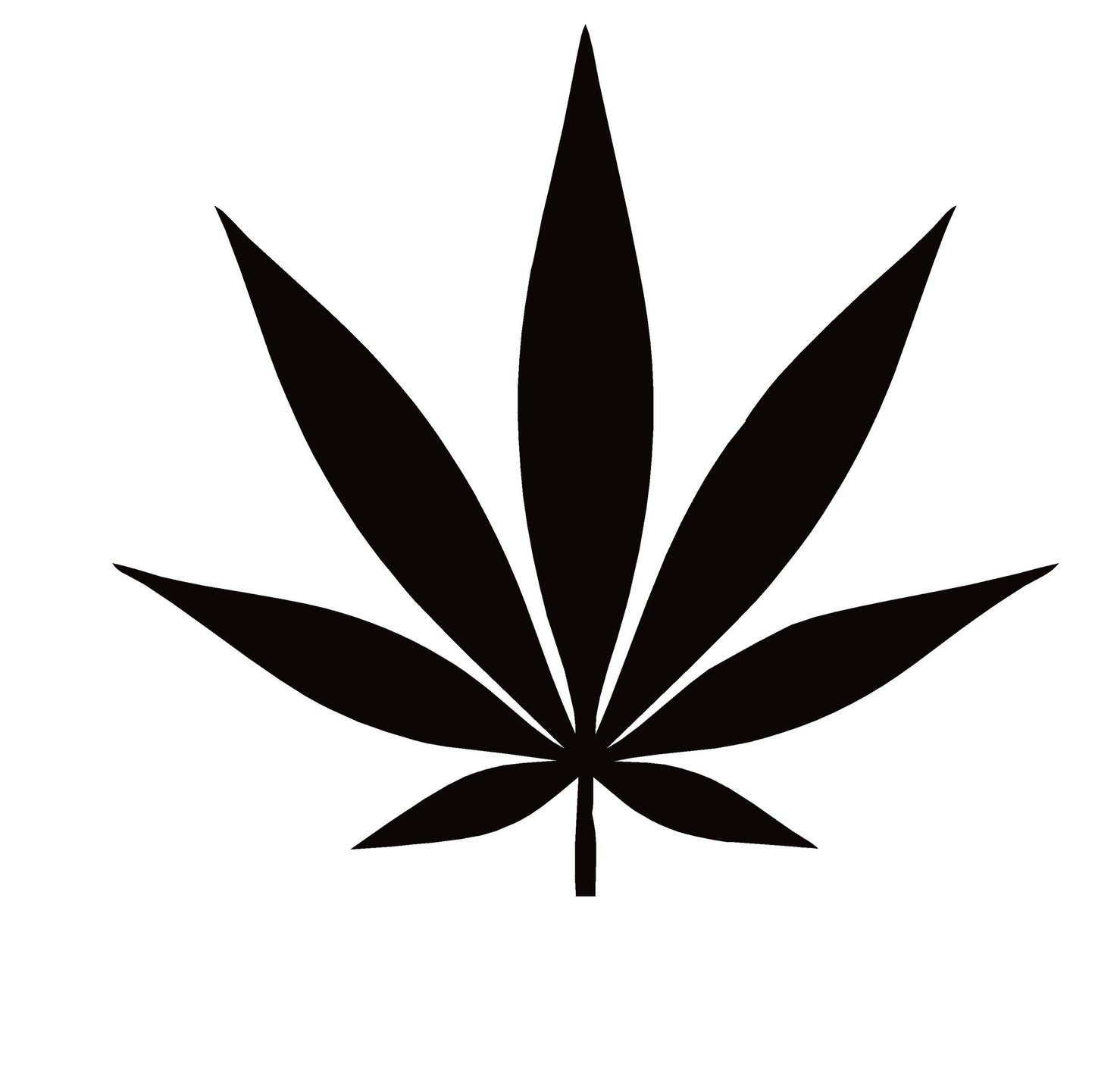 MARIJUANA LEAF Window Decal - MARIJUANA LEAF Window Sticker - 8008 Waterfowl Decals