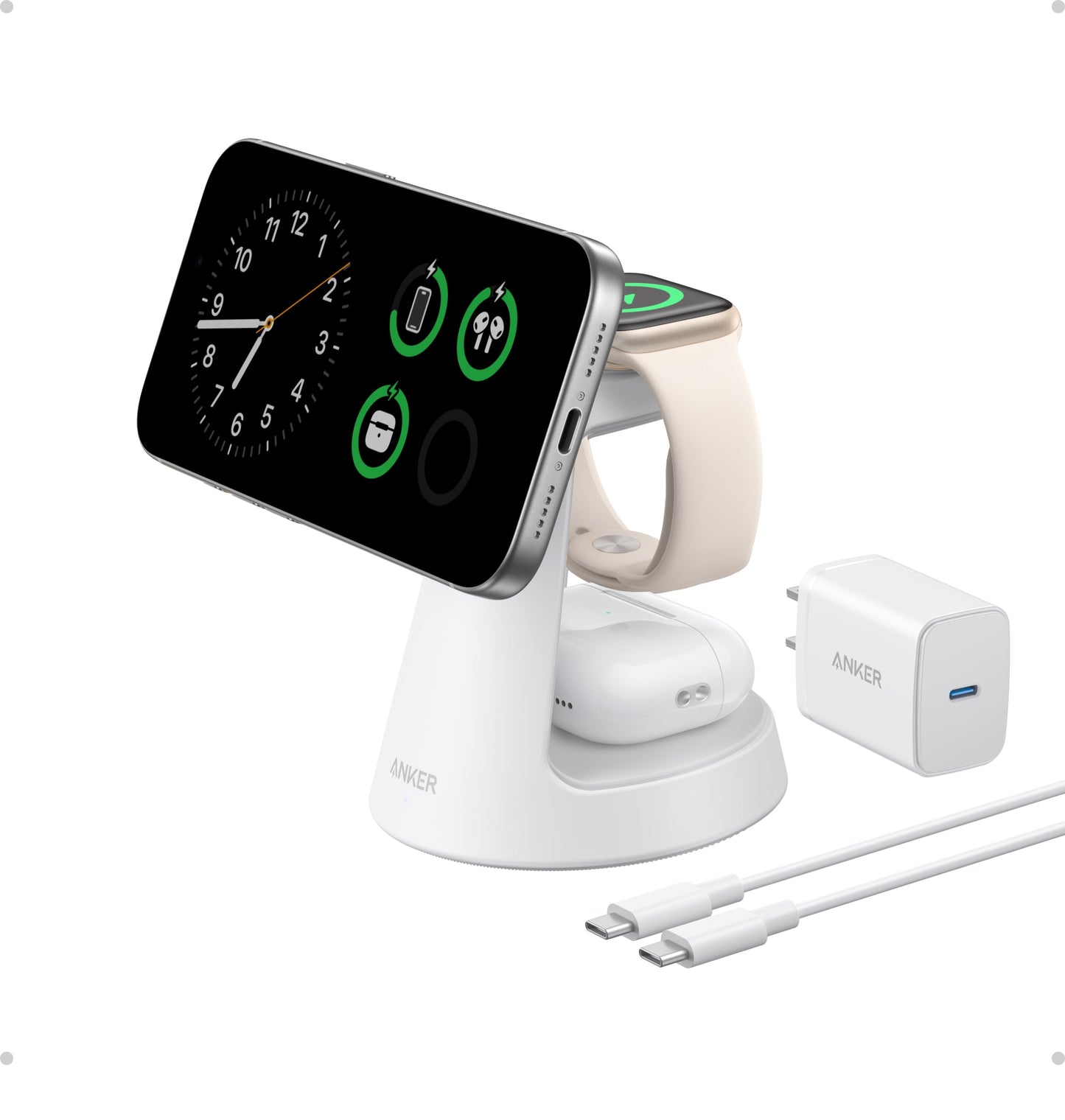 Anker MagGo Wireless Charging Station (3-in-1, Dock Stand) Anker