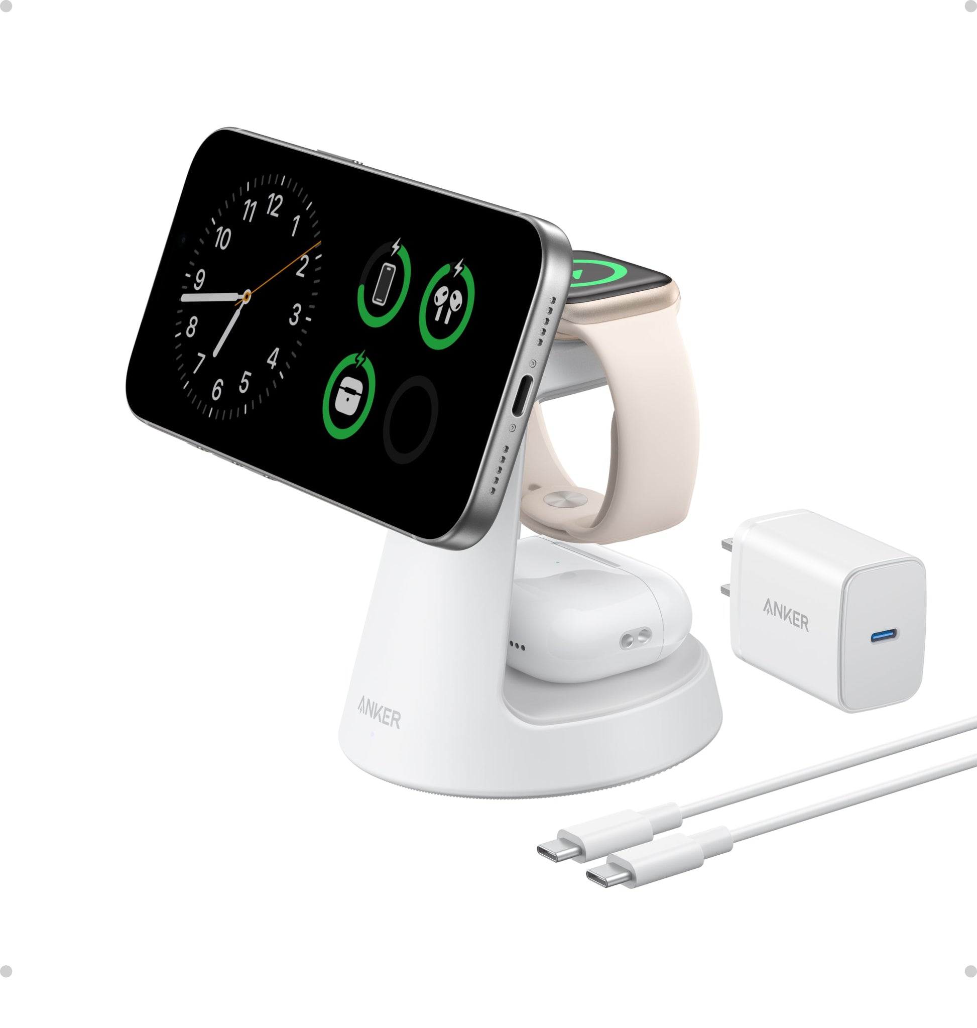 Anker MagGo Wireless Charging Station (3-in-1, Dock Stand) Anker