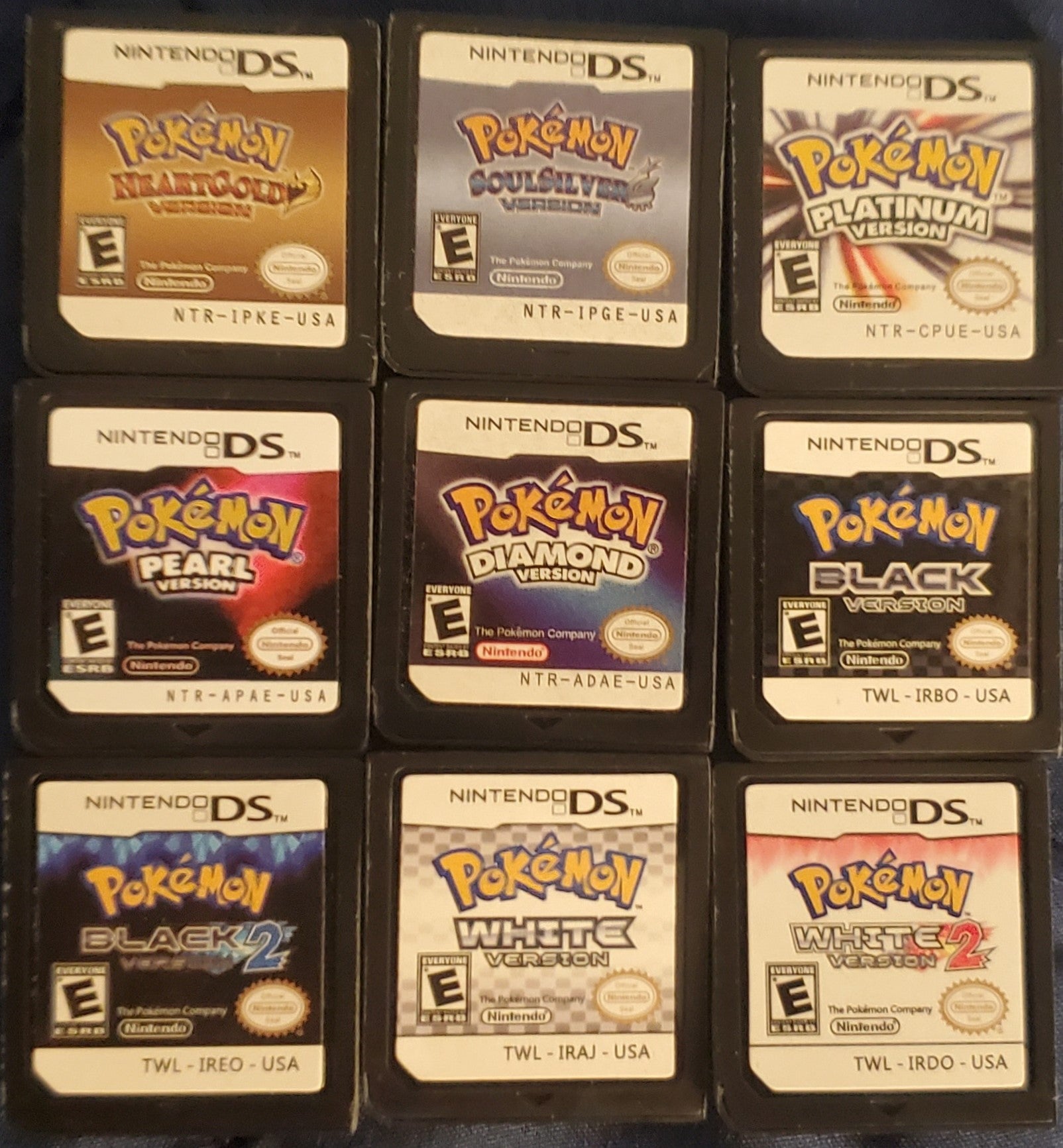 Nintendo DS Video Game Cartridge Collection NDS Pokemon VintageVideoGameStore