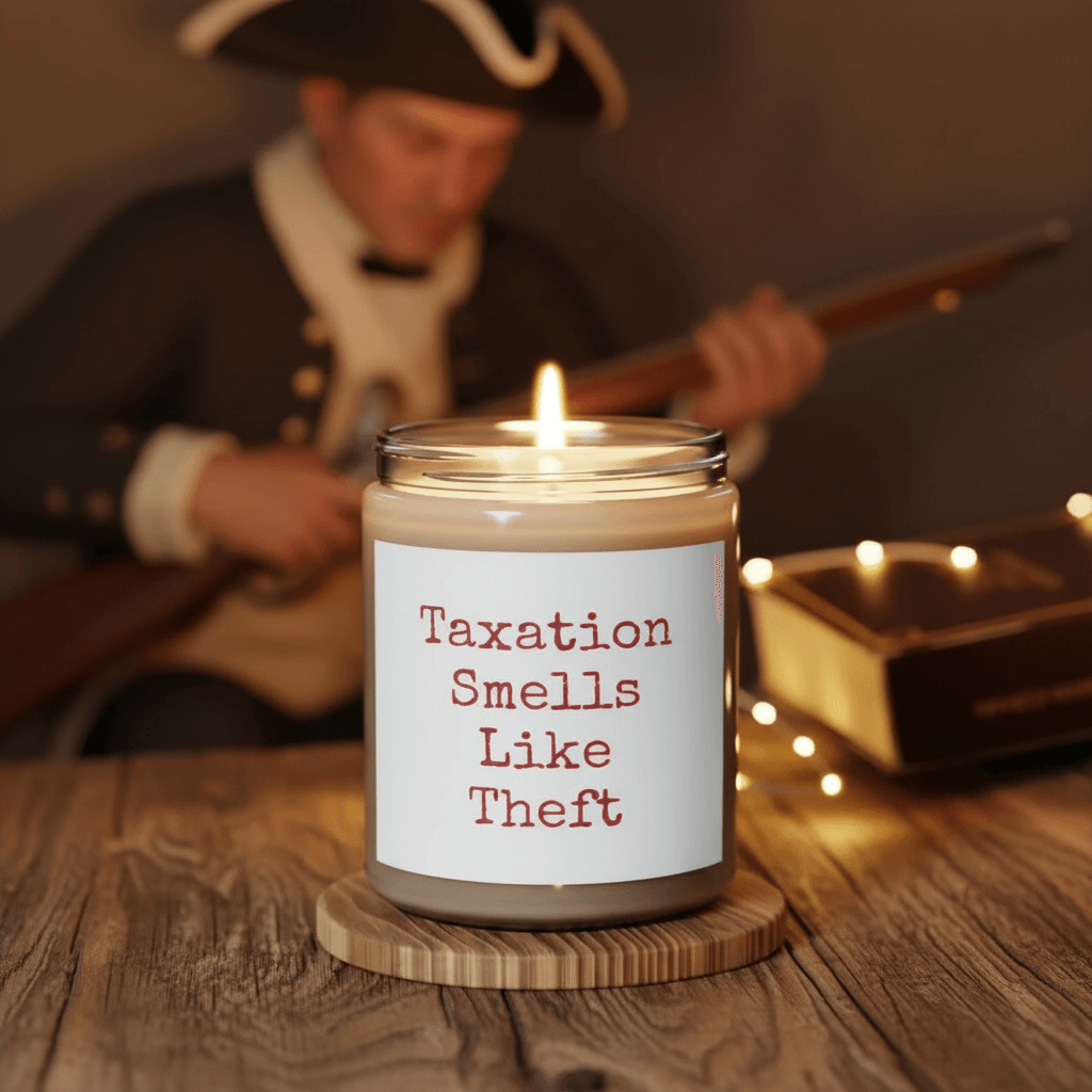 Taxation Smells Like Theft Scented Candle, 9oz - 4LibertyShop.com 4LibertyShop