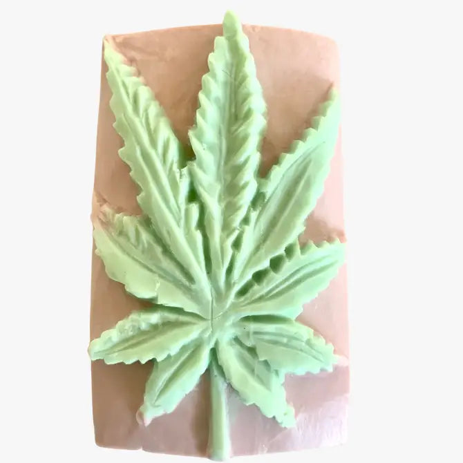 Cannabis Leaf Themed Soap | Novelty Soap Plunk Soap Company