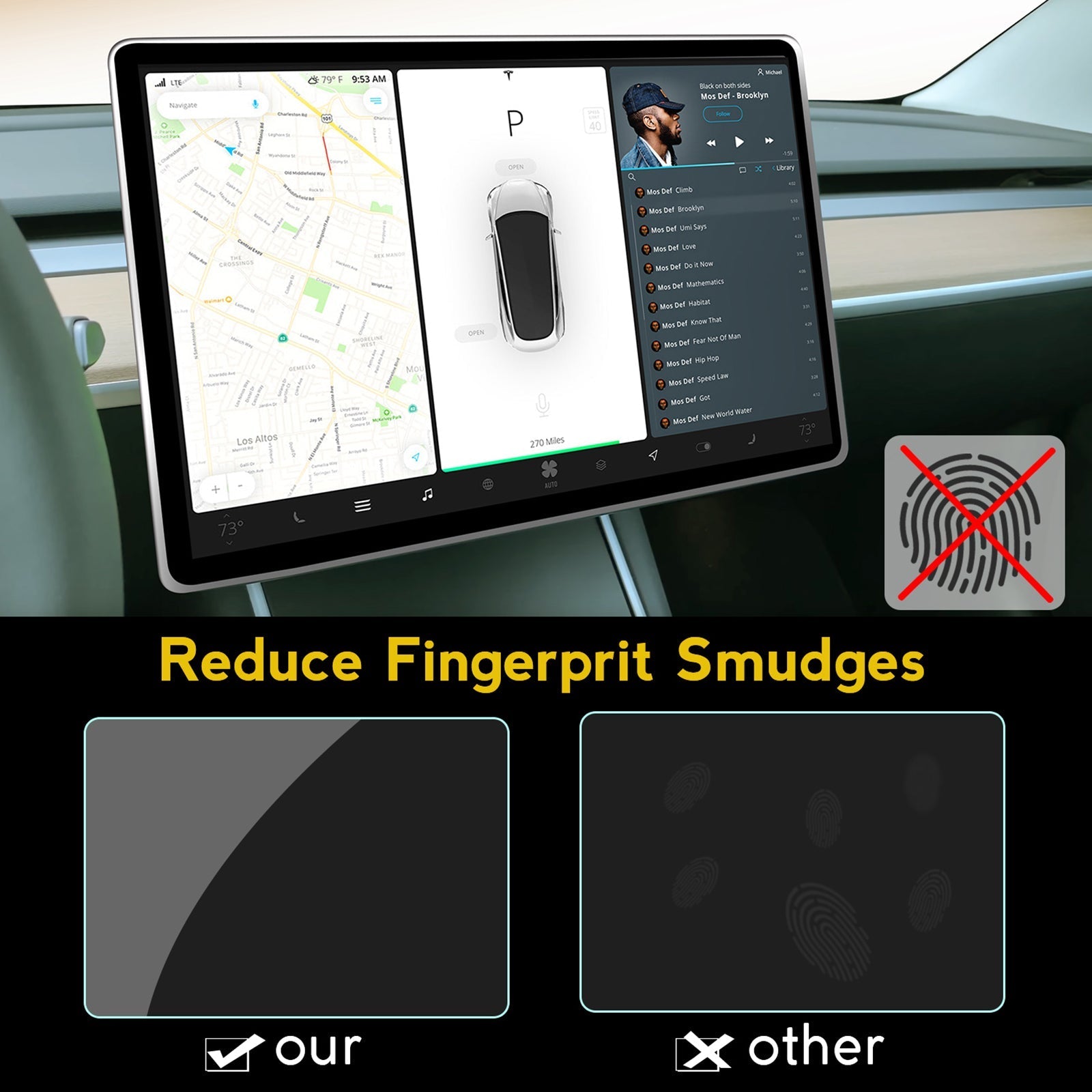 Screen Protector for Tesla Model Y & Model 3 Tesery Official Store