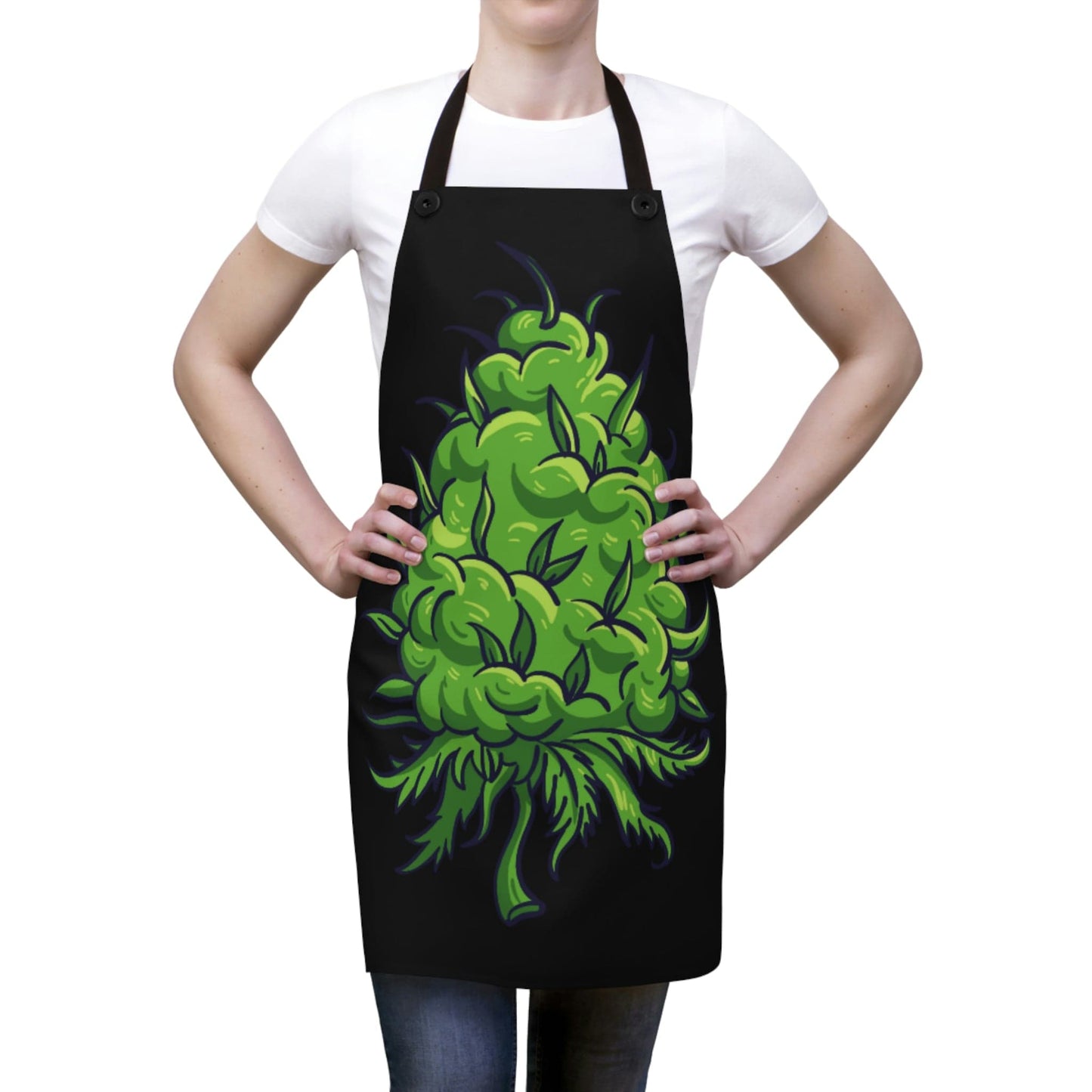 Big Marijuana Bud Chef's Baking Apron The Cannabis Community