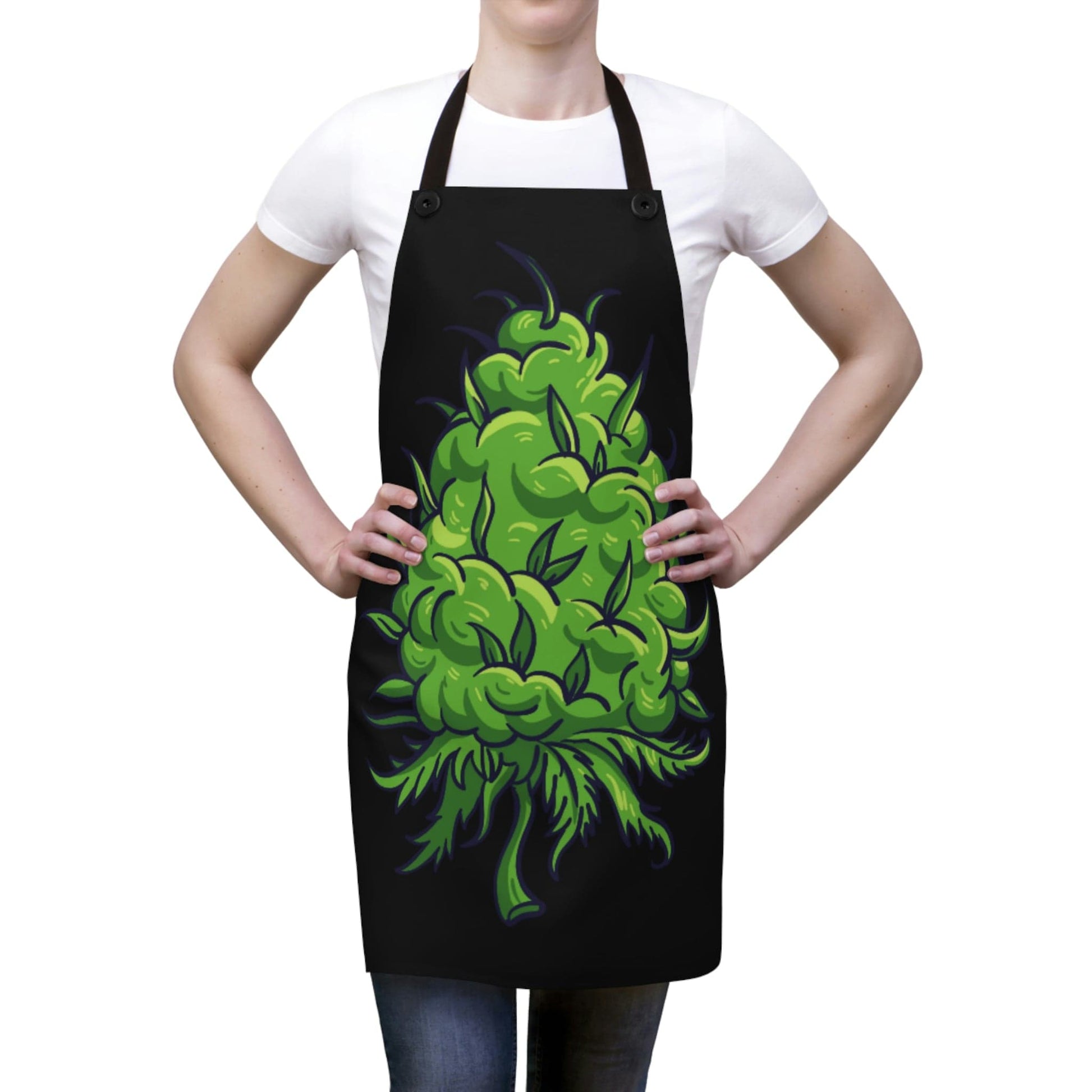 Big Marijuana Bud Chef's Baking Apron The Cannabis Community
