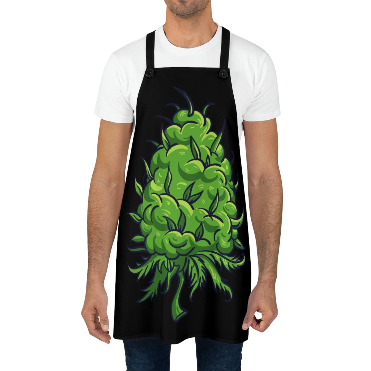 Big Marijuana Bud Chef's Baking Apron The Cannabis Community