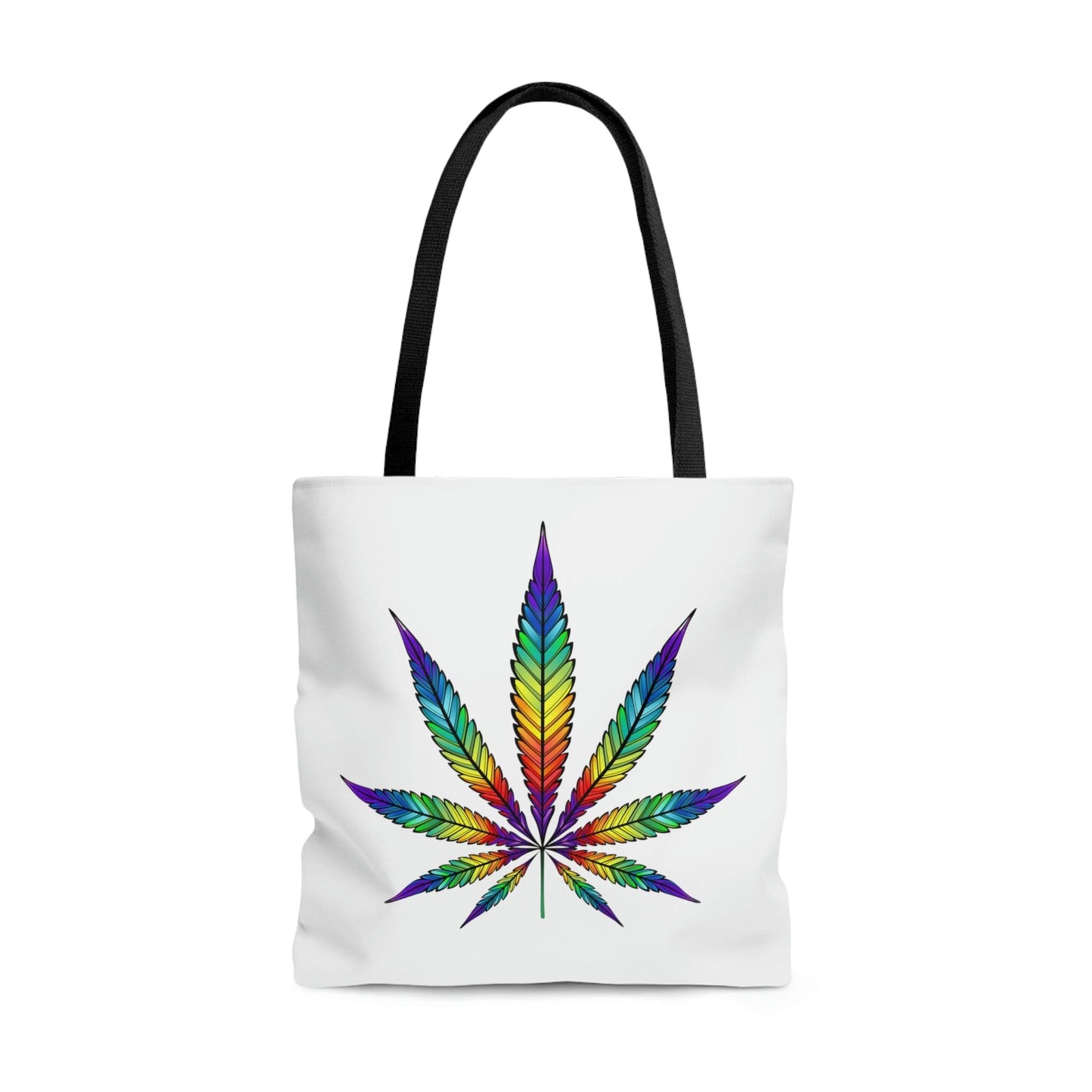 Colorful Rainbow Marijuana Tote Bag The Cannabis Community