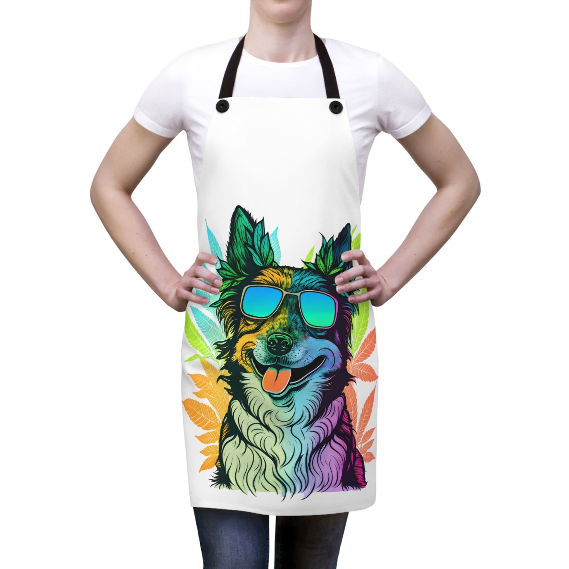 Cool Marijuana Border Collie Weed Apron The Cannabis Community